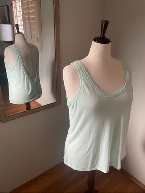 Vintage Victoria’s Secret XL low back Light Mint Scoop Neck Tank